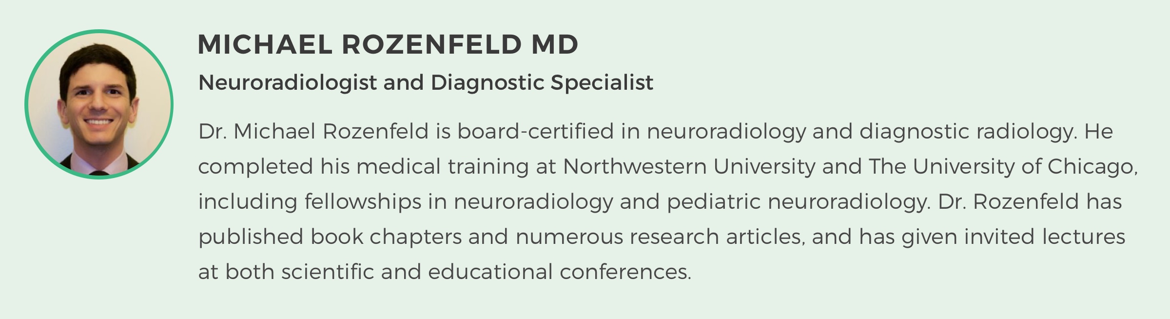 Neuro Second Opinion Catches Missed Brain Lesions Suggestive of MS 1 rozenfeld-bio.jpg