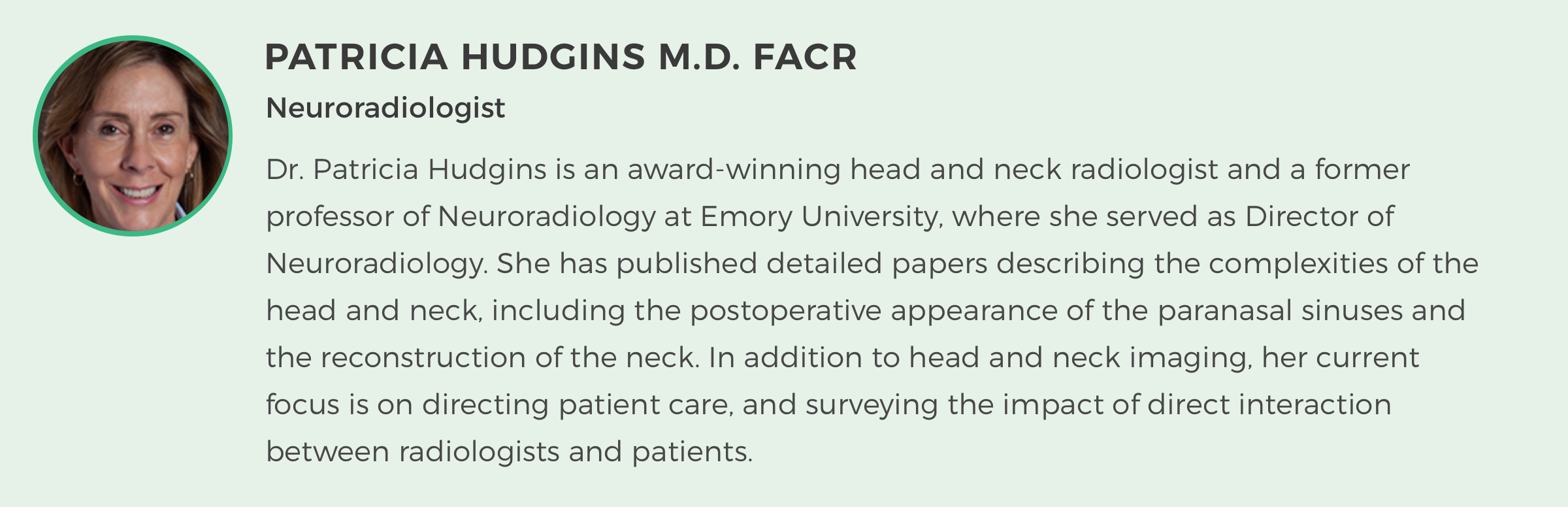 How Second Opinions Give Patients the Opportunity to Interact with a Radiologist 1 hudgins-bio.jpg